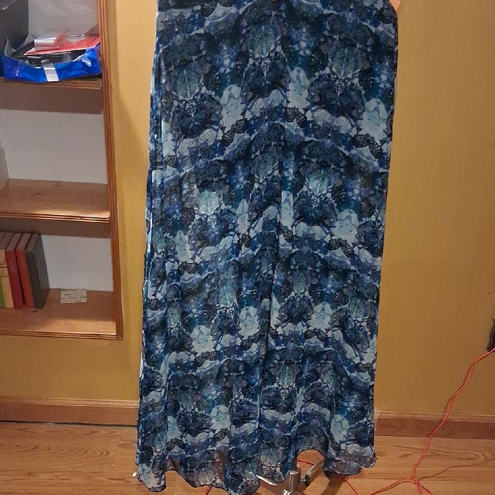 Charlotte Russe Blue and Black Shorts/ Maxi Skirt